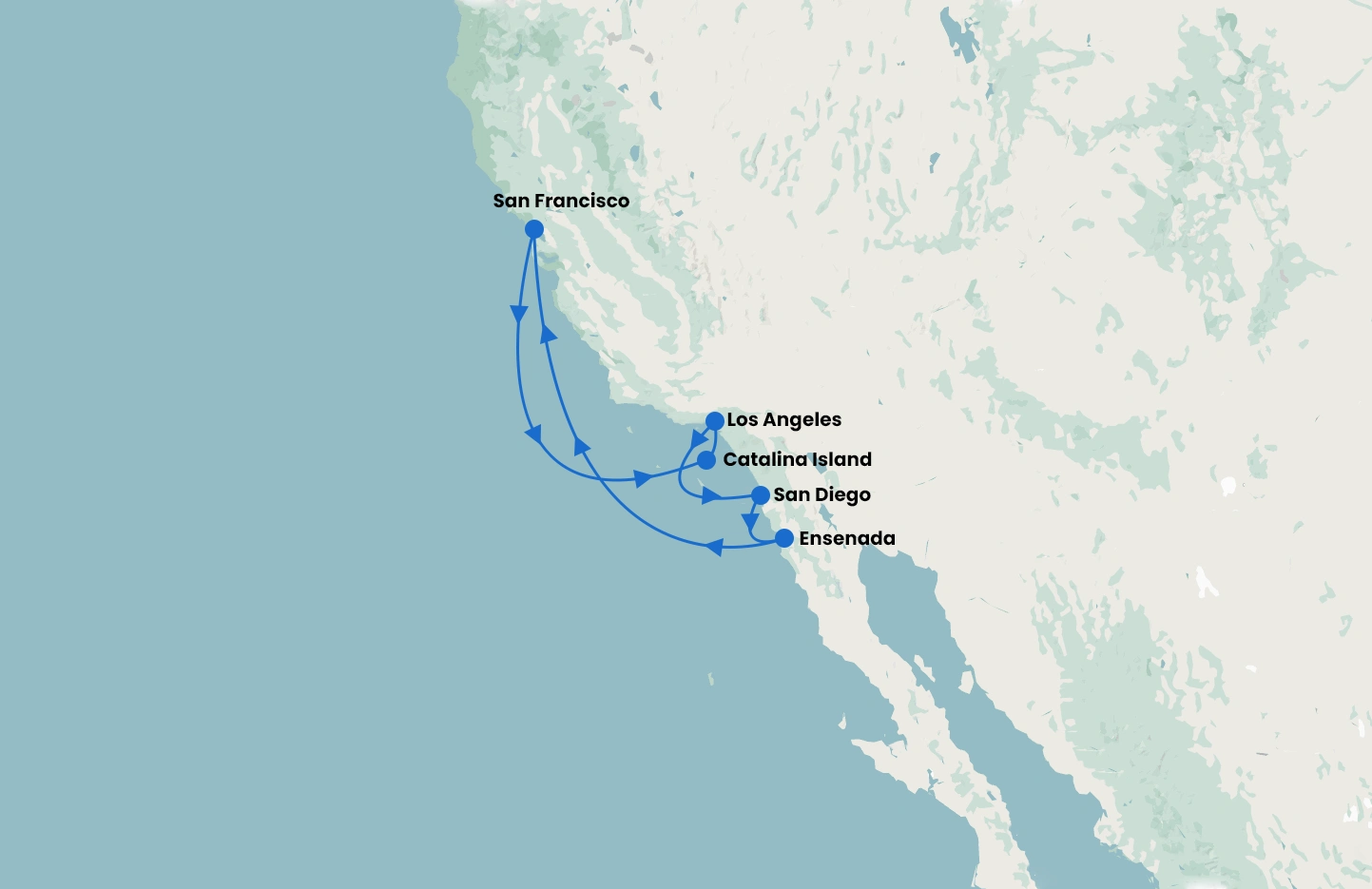 San Francisco & Californian Coastal cruise with Ruby Princess